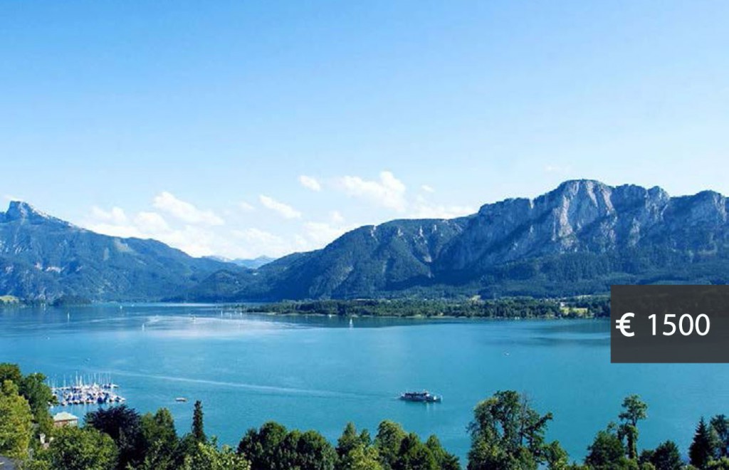 Salzburg in a classic car